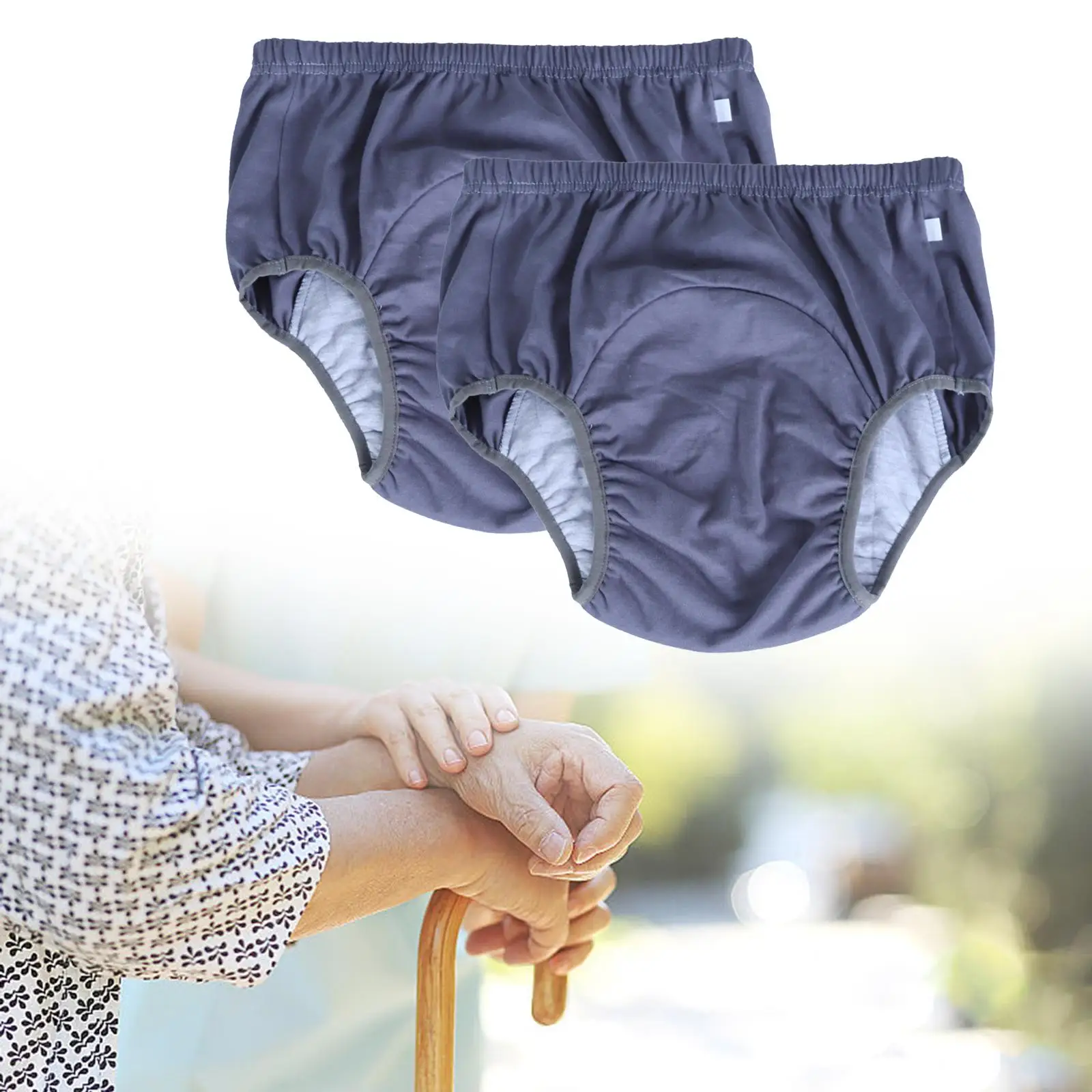 2x ملابس داخلية للبالغين مانعة للتسرب لسلس البول للرجال
