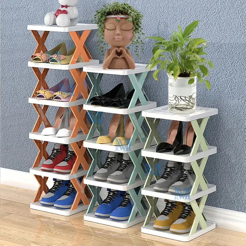 Imagem -03 - Multi-layer Shoe Rack Organizador de Armazenamento Sapateira Dobrável Criativo Removível Empilhável Doméstico Novo