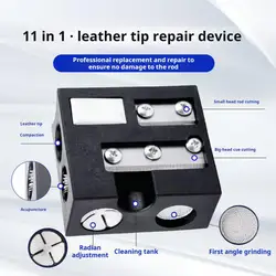 Snooker Pool Cue Tip Repair Tool Billiard Pool Stick Tip Scuffer Shaper Burnisher Aerator Tool Billiards Accessories 클럽 첨단 성형기