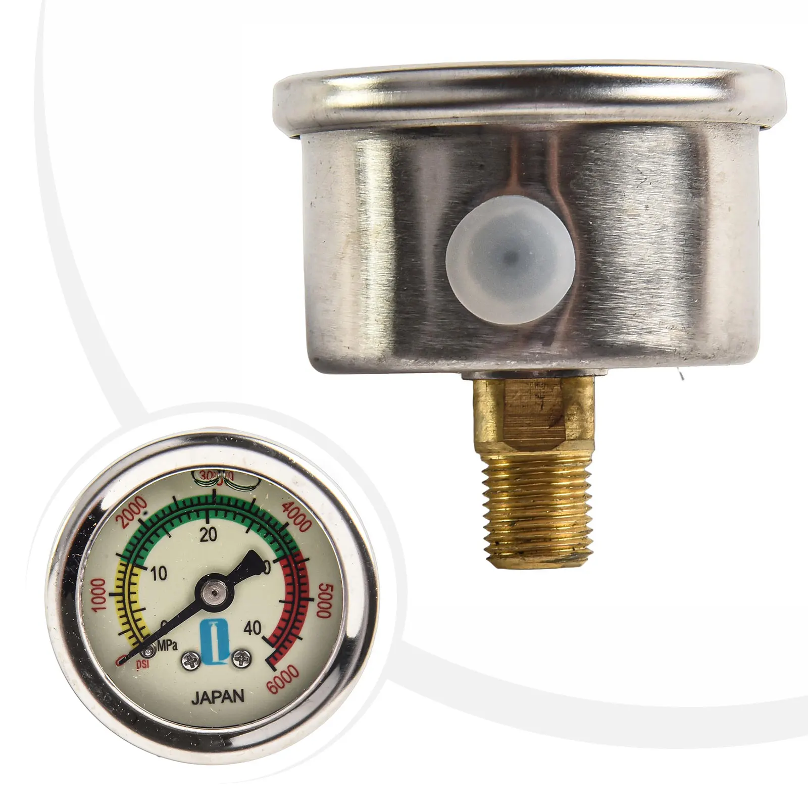 Accurate Pool Pressure Gauge 2inch Pool Pressure Gauge 14 Center Back Mount Clear Scale Readings Long-lasting Durability