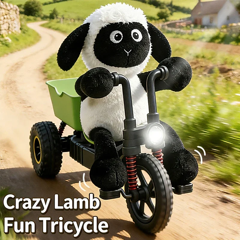 

New RC Lamb Tricycle Remote Control Car Full Proportion Throttle High Speed radio control Toy Gift for Boys and Children