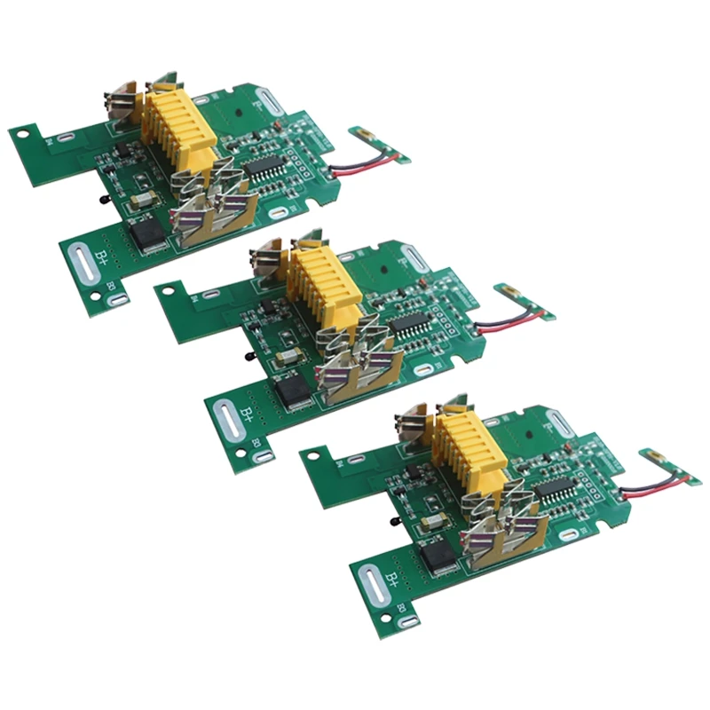 3 pçs bateria li-ion bms pcb placa de proteção de carregamento para makita 18v ferramenta elétrica bl1815 bl1830 bl1860 lxt400 bl1850