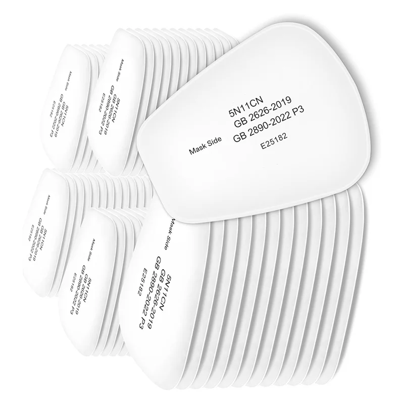 

LICE-для пыленепроницаемый для резки пыли и резака 80 шт. 5N11 картридж фильтра респиратора для масок серии 6200, 6502, 7502,