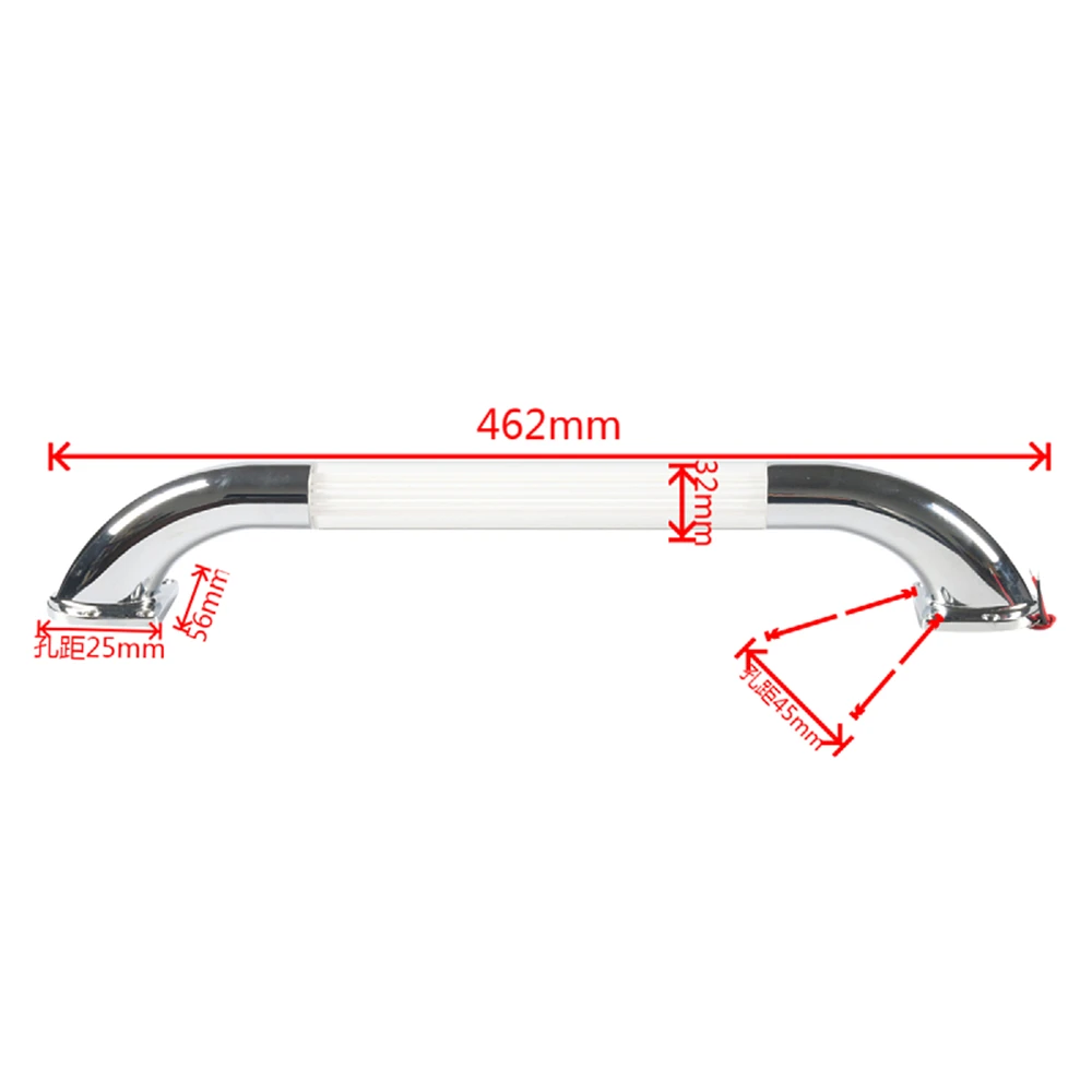 12V 24V LED RV Entry Door Grab Handle Lighted Assist Bar Motorhome Caravan