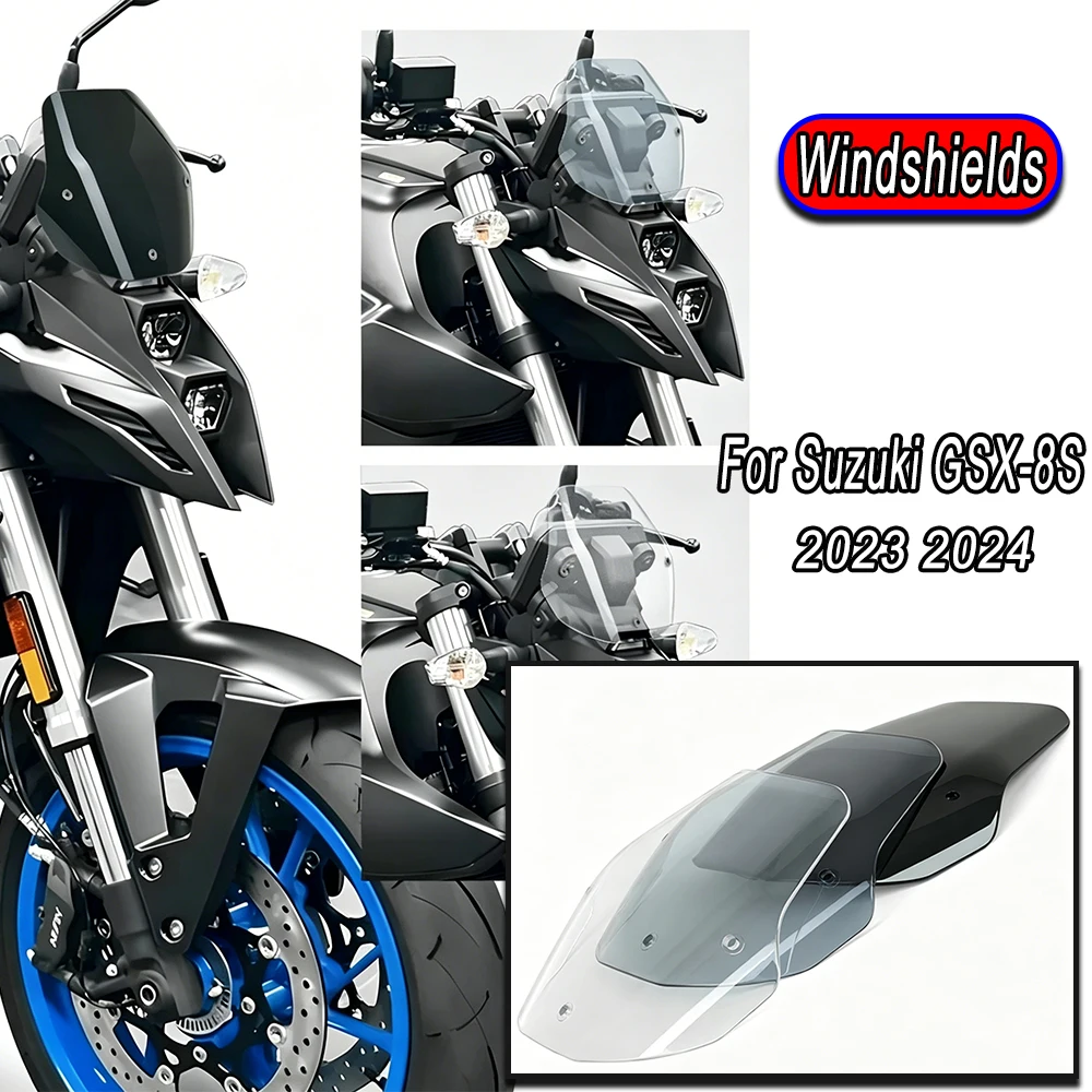 

New 2023 For Suzuki GSX-8S GSX 800S gsx s8s GSX8S Motorcycle Accessories Touring Screen Windshields Fly Wind Deflector Spoiler