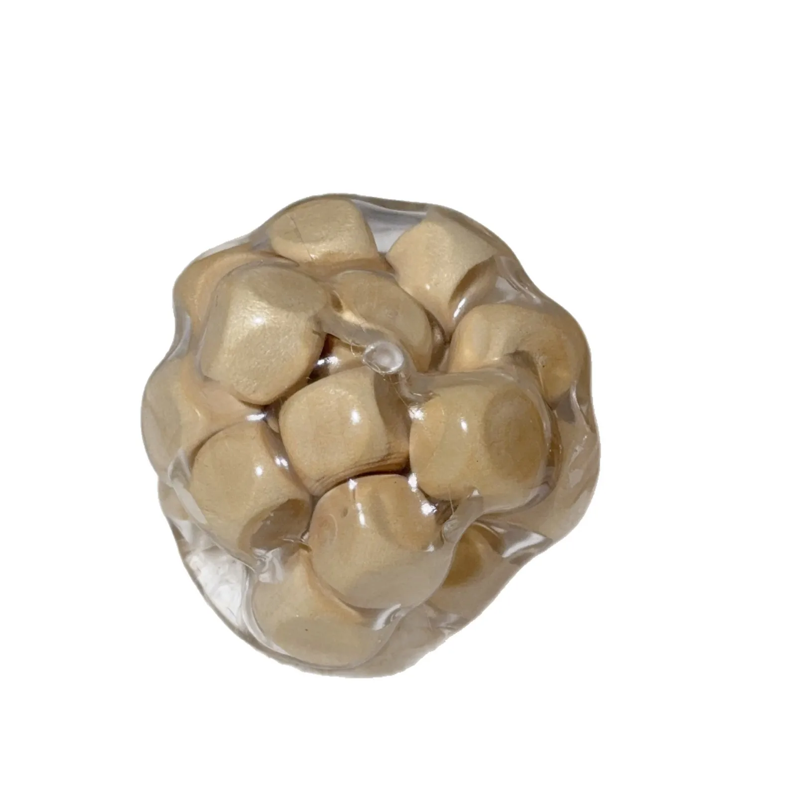 Holzwürfel Gefüllter Quetschball Handgefertigtes Stressabbau-Sensorik-Fidget-Spielzeug Handentspannung Angstlinderung Deko-Geschenk – Detail 6