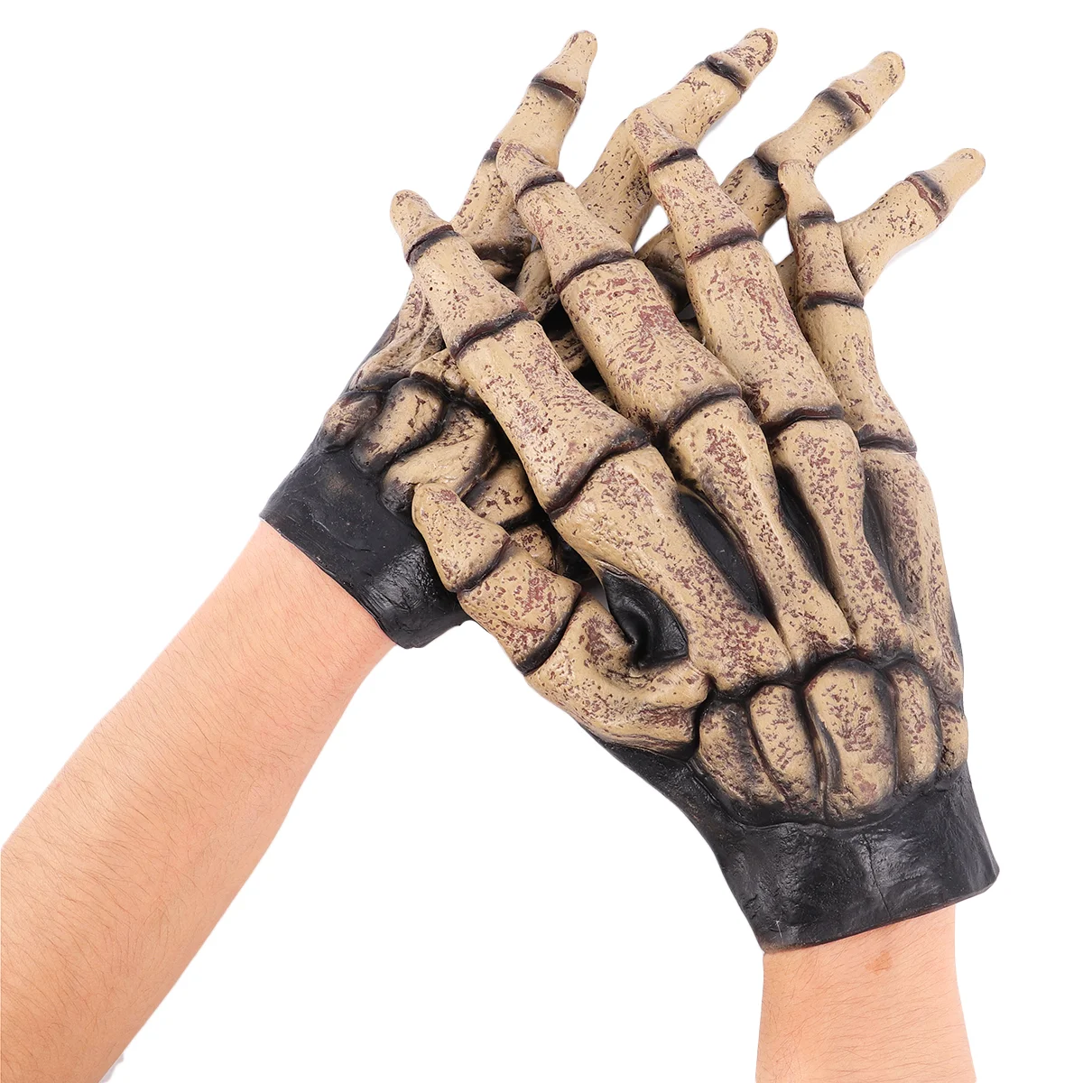 Performance Props Skull Gloves Halloween Costumes Vinyl Horror Decoration