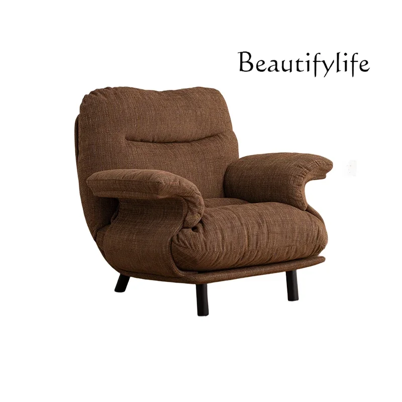 

Medieval sofa chair designer sleepable reclining single sofa Nordic lazy leisure chair