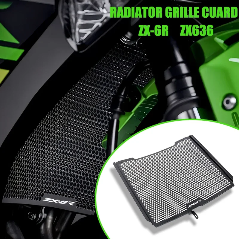 

Motorcycle Radiator Guard Grille Cover Protector Protective Grill For ZX636R ZX-636R ZX-6R ZX6R ZX63 2013-2023