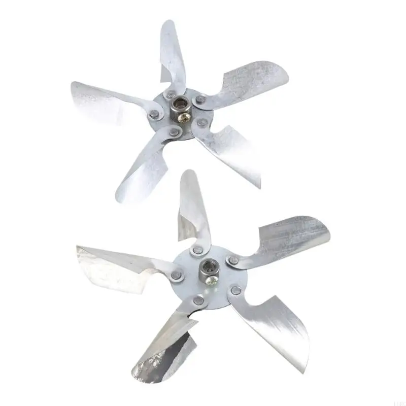 L8RC Blower Fan Leaf Replacement 12cm/4.7inch 15cm/6inch High-power Motor Fan Leaf with 5 Vanes