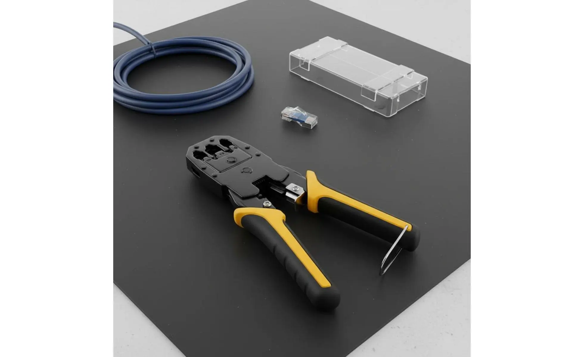Crimping Tool Multi-Functional Network Wire Crimper Wire Crimper and Insulation Remover Ergonomic Handle Crimping Tool Multi-Functional Network Wire Crimper Wire Crimper and Insulation Remover Ergonomic Handle