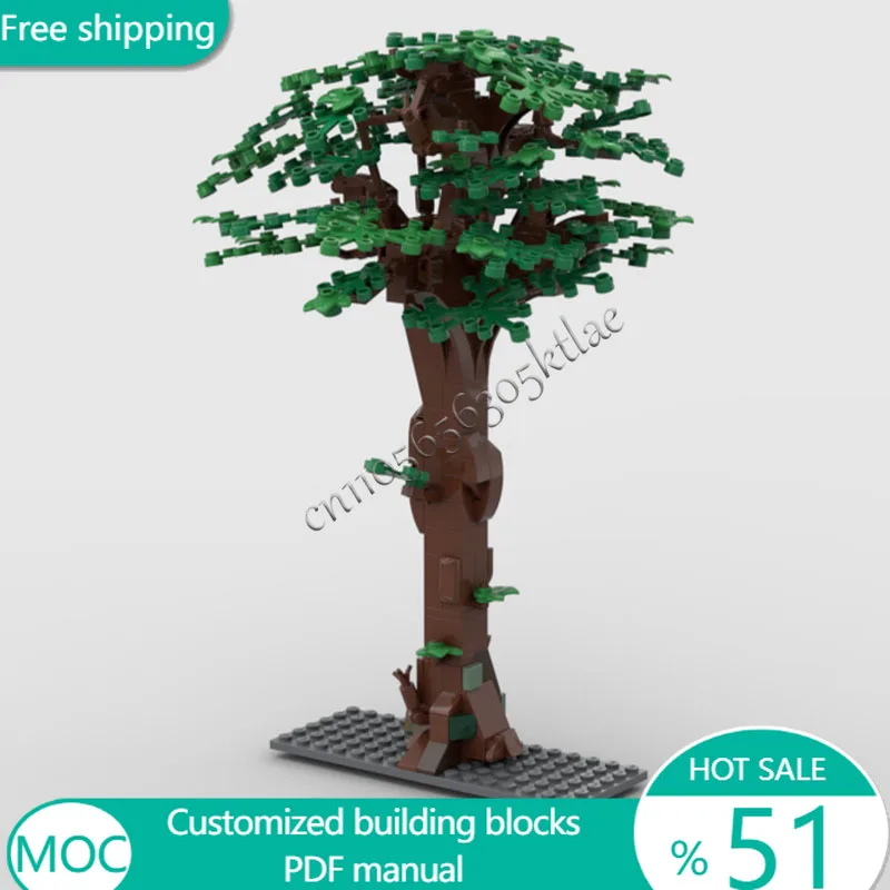 247 PCS Trees Common Oak Tree Quercus Robur MOC Customize Modular Building Block Model Popular Design DIY Boy Holiday Toy Gifts