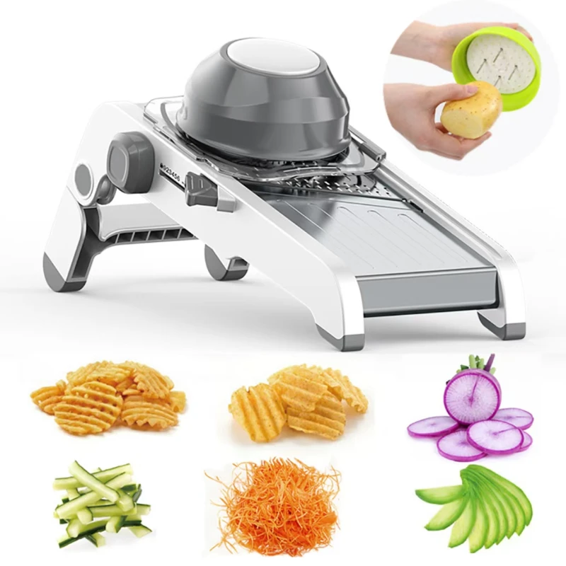 

Professional Mandoline Vegetable Slicer 304 Stainless Steel Vegetable Cutter Onion Potato Cabbage Shredder Kitchen Accessories