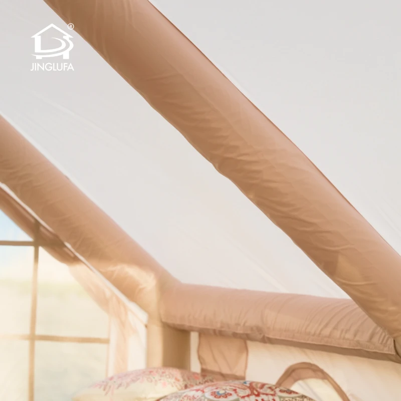 

Inflatable Tent Camping Tent House Tent Easy Setup 4 Season 6-10 Person Glamping Waterproof