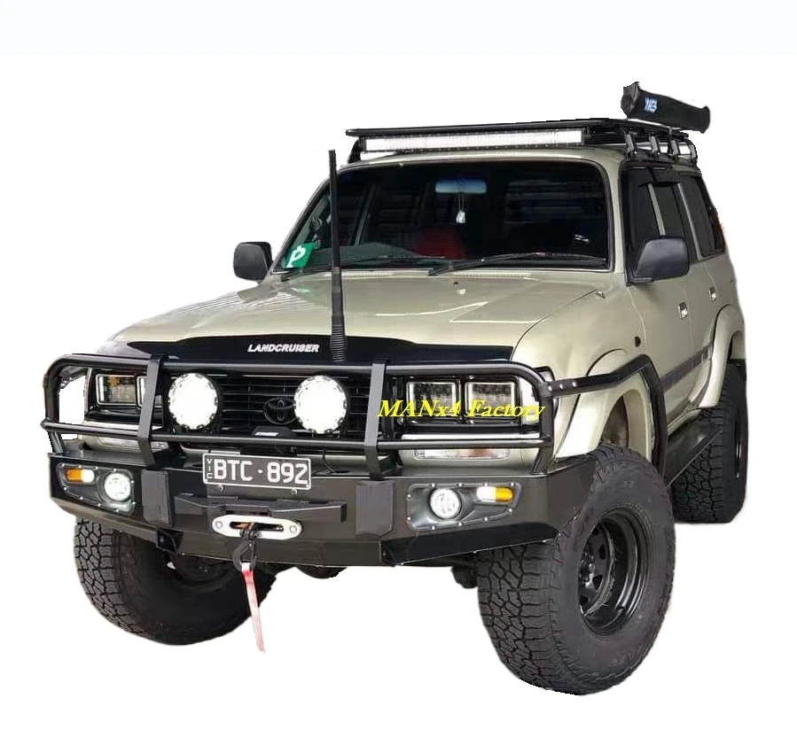 

Deluxe Steel Front Bumper Bull Bar for Land Cruiser Lc80 J80