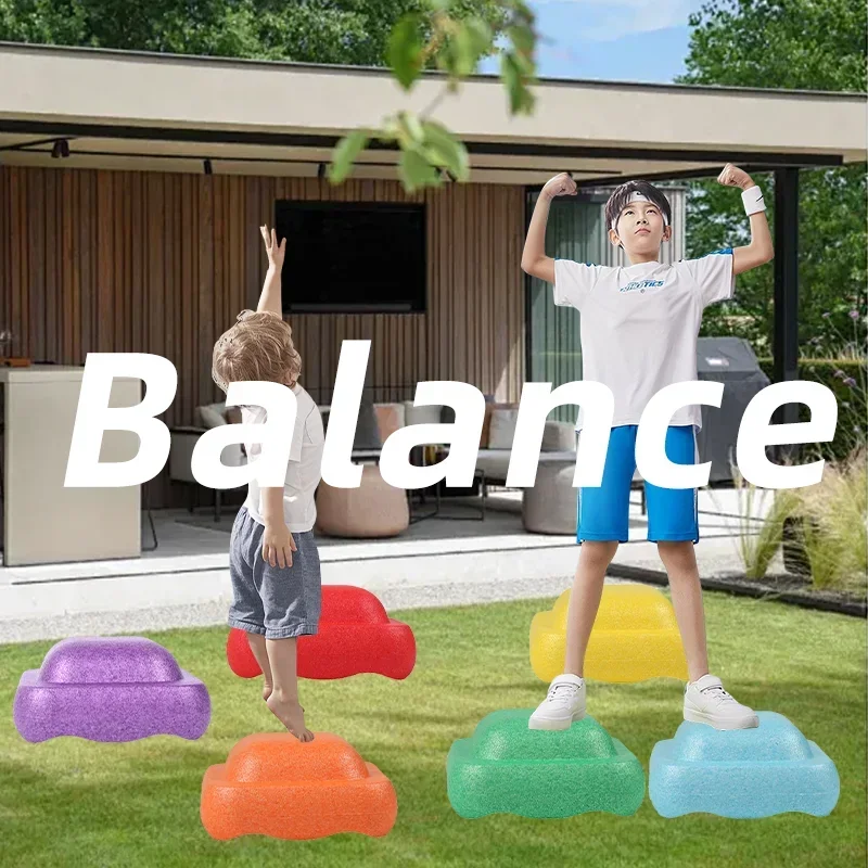 New Children\'s Balance Training Foam Step Sensory Tube Assisted Outdoor Games Stacking Stones Balance Sports Baby Toys Gift