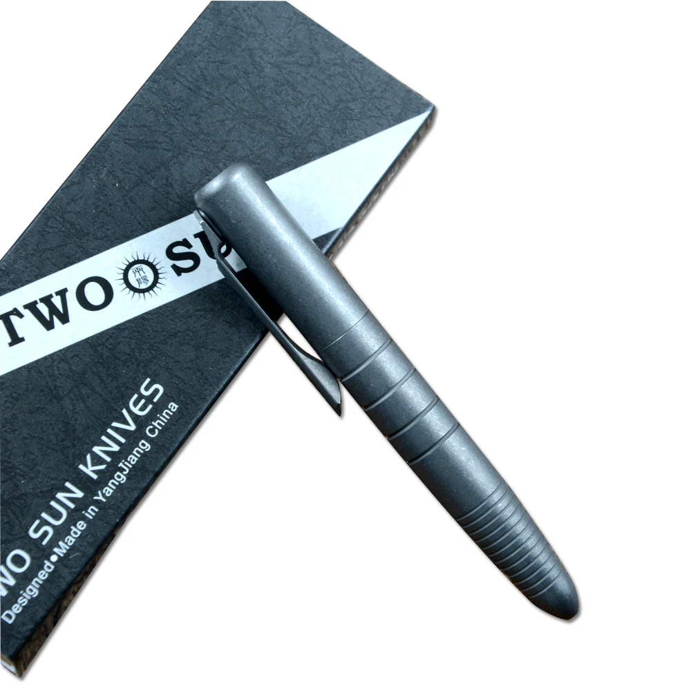 

TWOSUN PEN05 Тактическая ручка TC4 Инструмент защиты из титанового сплава EDC Для повседневного письма на открытом воздухе