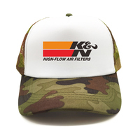 K&N Air Filters POWER Turbo Trucker Cap Men Funny Hat Baseball Cap Cool Summer Unisex Mesh Net Caps MZ-375