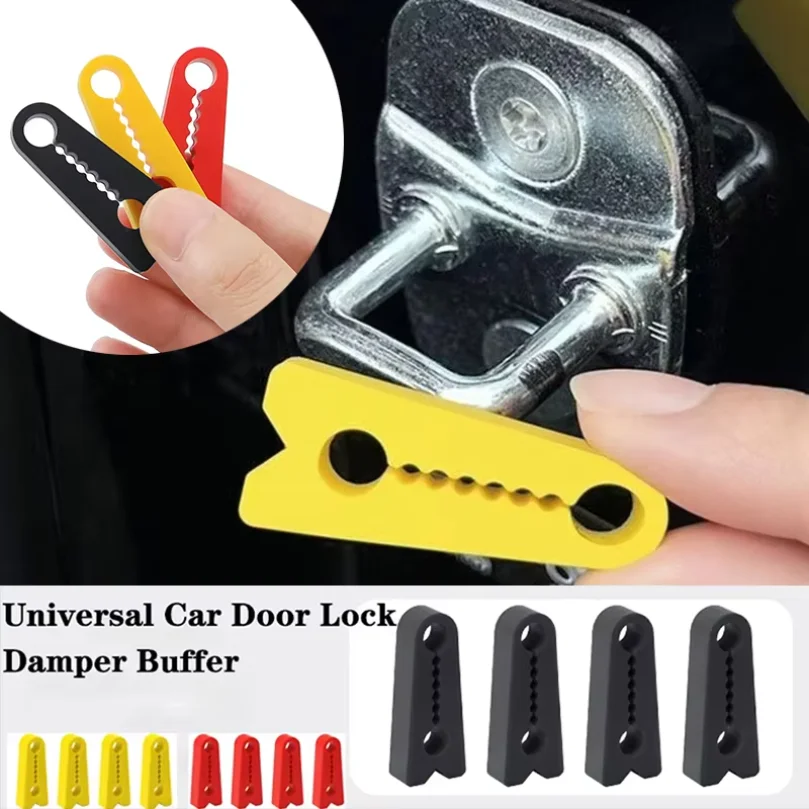 4/8pcs Car Door Shock Absorber Universal Car Door Buckle Soundproof Deadener Damper Cushion Anti-Vibration Buffer Pad