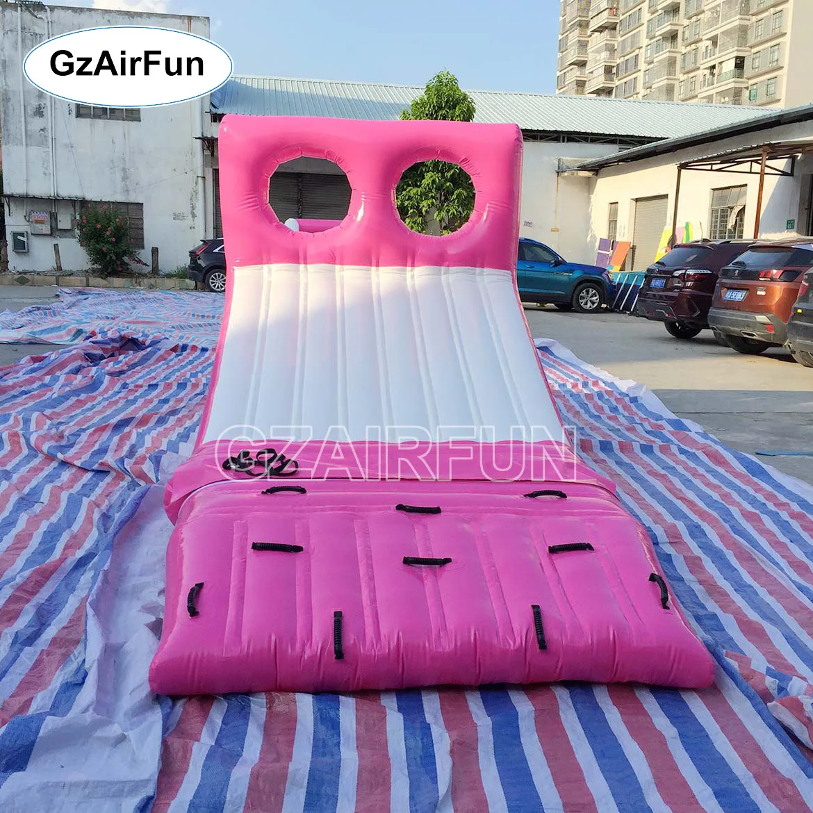 Custom Mini PVC Indoor & Outdoor Obstacle Course Inflatable Water Amusement Facilities for Kids' Lake & Sea Home Use