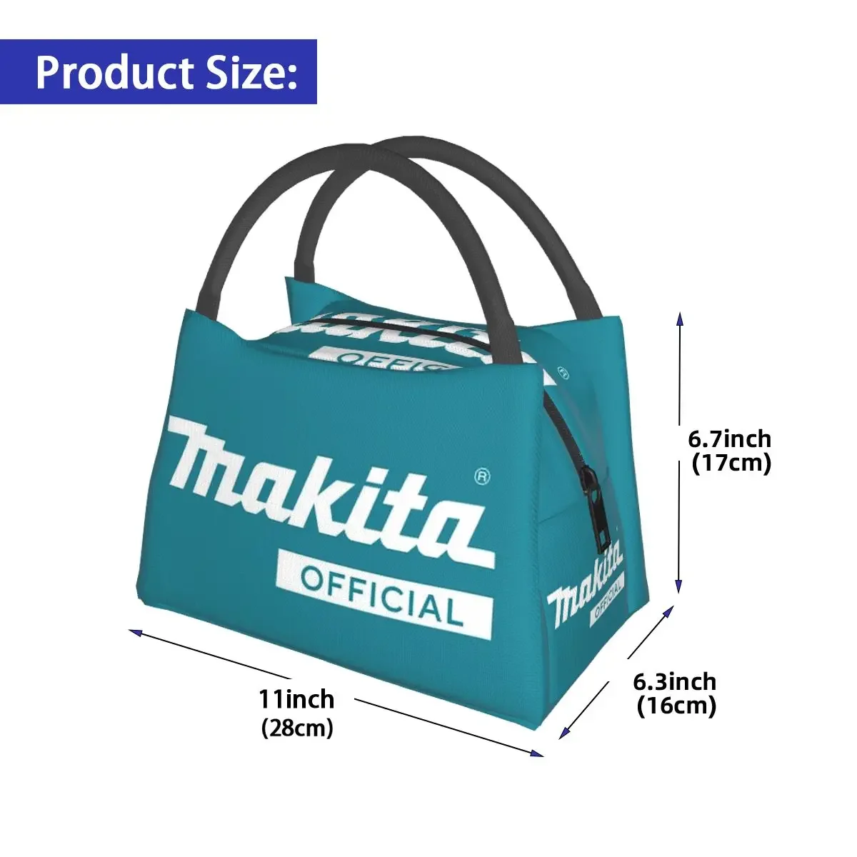 Makitas Lunch pakete isoliert Bento Box wasserdichte Lunch Tote wieder verwendbare Picknick taschen Kühler Thermo tasche für Frau Kinder reisen