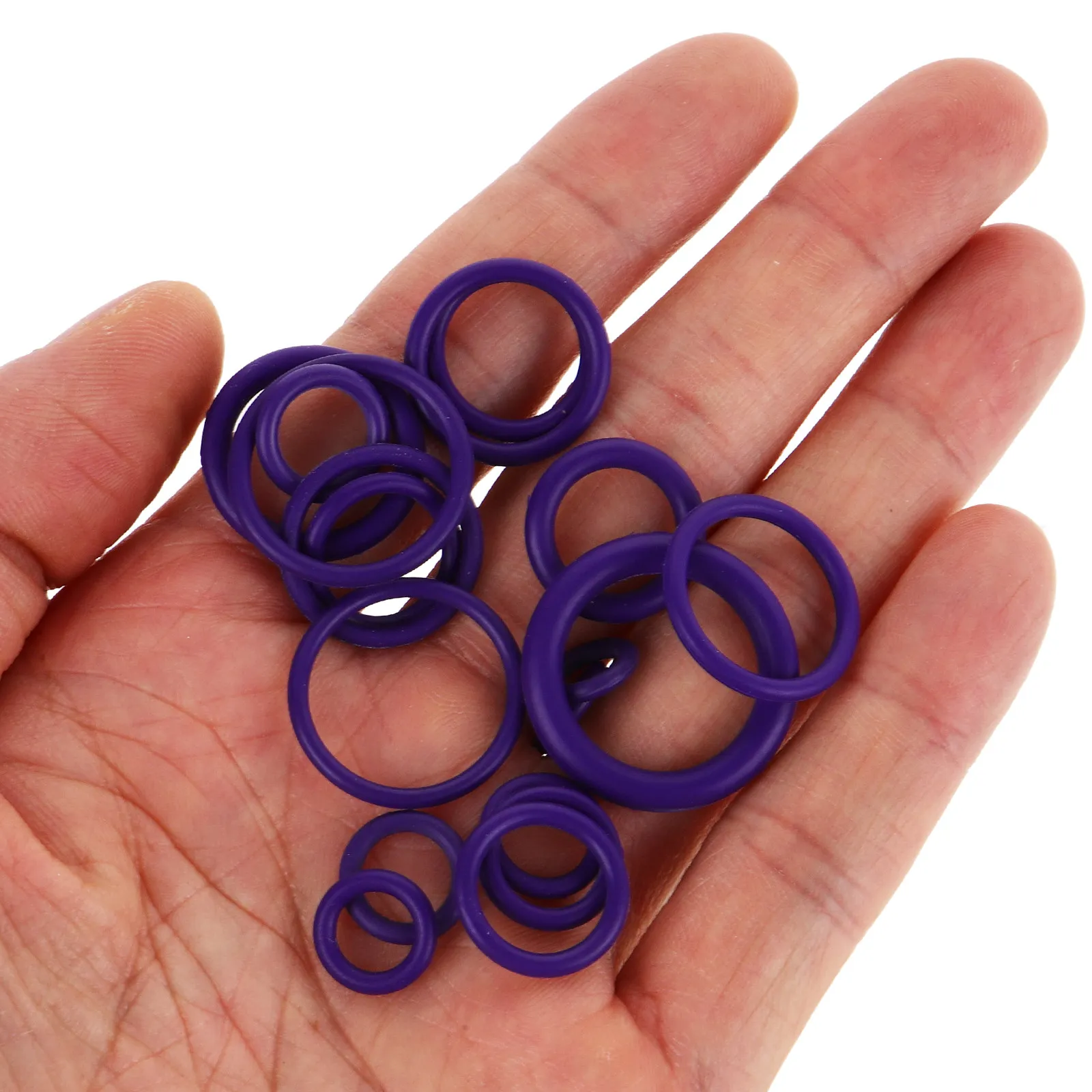 1Set Air Conditioner O Ring Set for Car Rubber Sealing Rings Heavy Duty Leak Proof Easy Maintenance DIY Repair