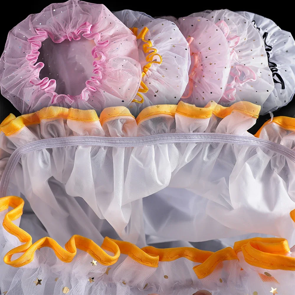 

Double-layer Shower Cap Adult Ladies EVA Waterproof Bathing Hat Kitchen Oil-proof Bathroom Bathing Shower Cap Hair Bonnet Bonet