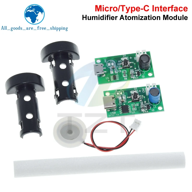 

1/3PCS USB Mini Humidifier DIY Kits Mist Maker and Driver Circuit Board Fogger Atomization Film Atomizer Sheet Mini Oscillating