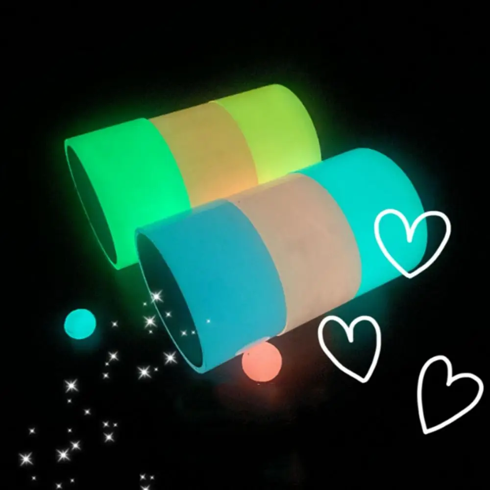 6Pcs Glow in Dark Luminous Sticky Ball Rolling Tapes Colorful Random Color Sticky Ball Glue Toy Adhesive Handmade