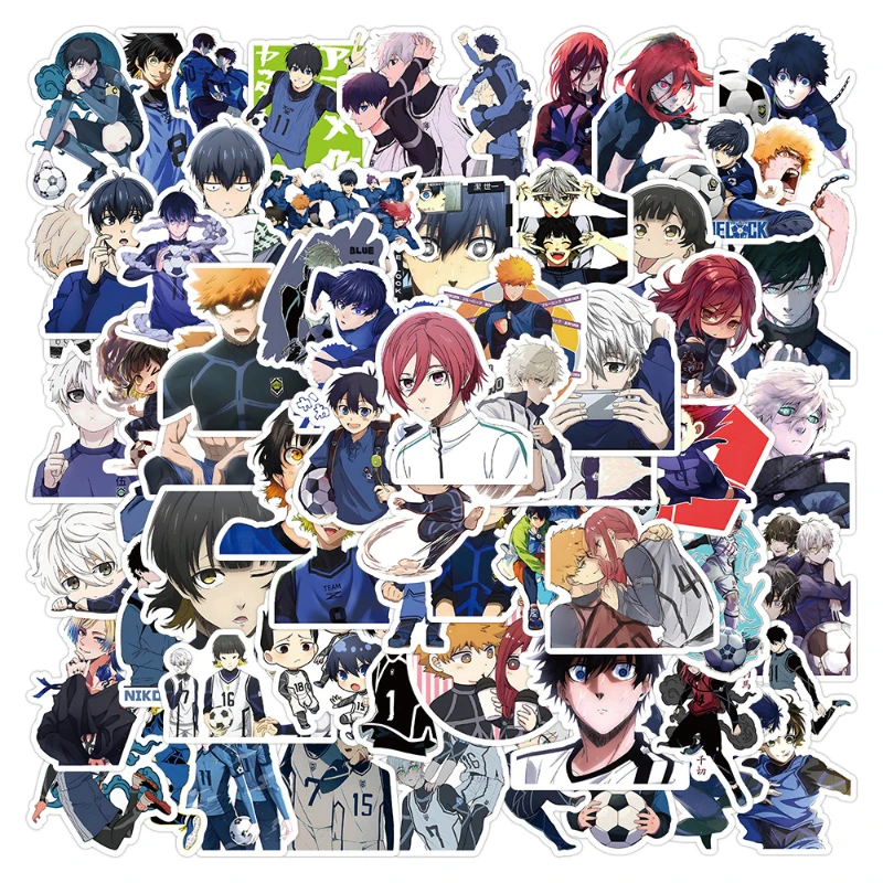 51/30/10PCS Isagi Yoichi Nagi Seishiro Ohkawa Hibiki Two-dimensional Peripheral Stickers Waterproof Glue for Mobile Phone Tablet