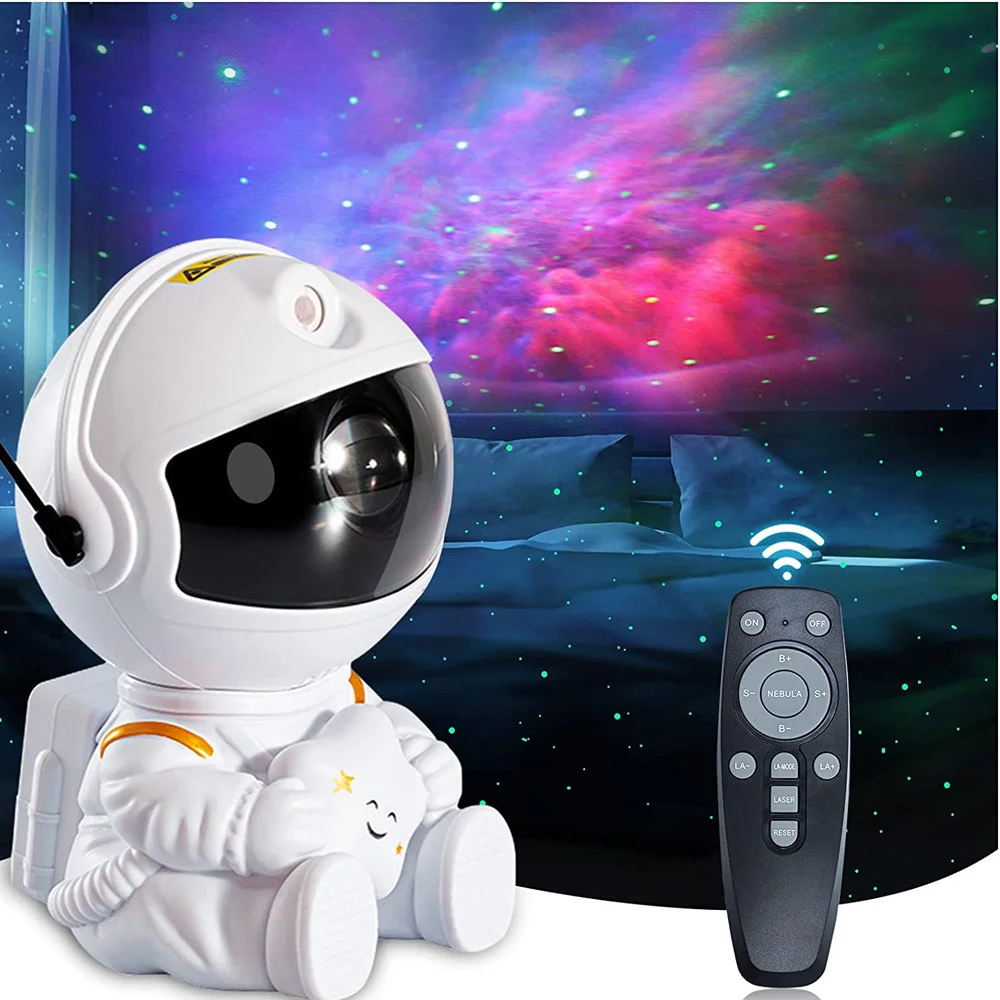 Galaxy Star Projector LED Night Light, Céu estrelado, Astronauta Porjetores Lâmpada, Decoração do quarto, Decoração para casa