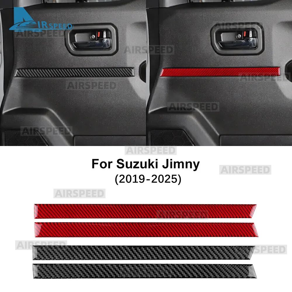

Настоящая мягкая наклейка из углеродного волокна для Suzuki Jimny JB74 JB64 2019 2020 2021 2022 2023 2024 2025 LHD RHD, декоративная отделка двери автомобиля