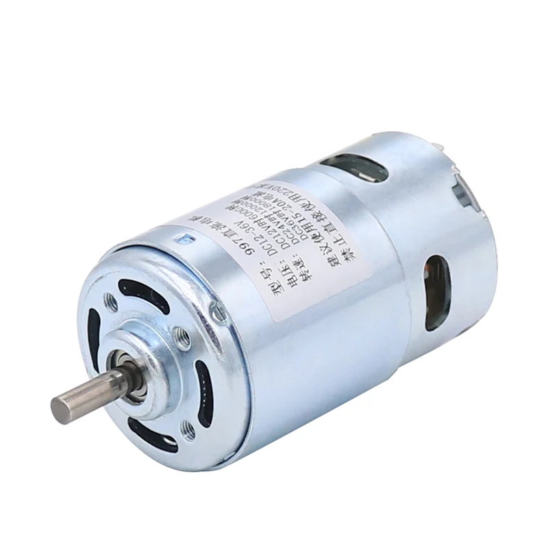 

997 Strong DC Motor 12-24V High-speed 36V Motor Mute Double Bearing Lathe Buddha Bead Table Saw Drill 775