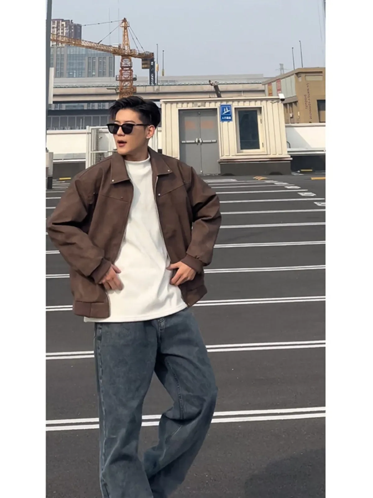 

Мужская кожаная куртка Browan в американском мотоциклетном стиле, повседневная, модная, весенне-осенняя, на молнии, с длинными рукавами, свободного кроя