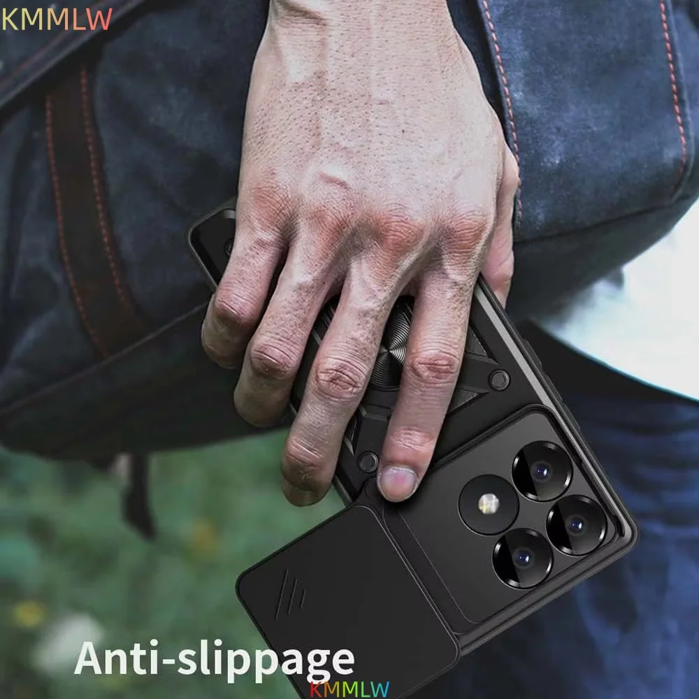 Shockproof Armor Case For Xiaomi Mi Poco F6 5G Car Holder Phone Cover For Mi Poco F6 Pro 5G Camera Lens Protection Fundas - view 2