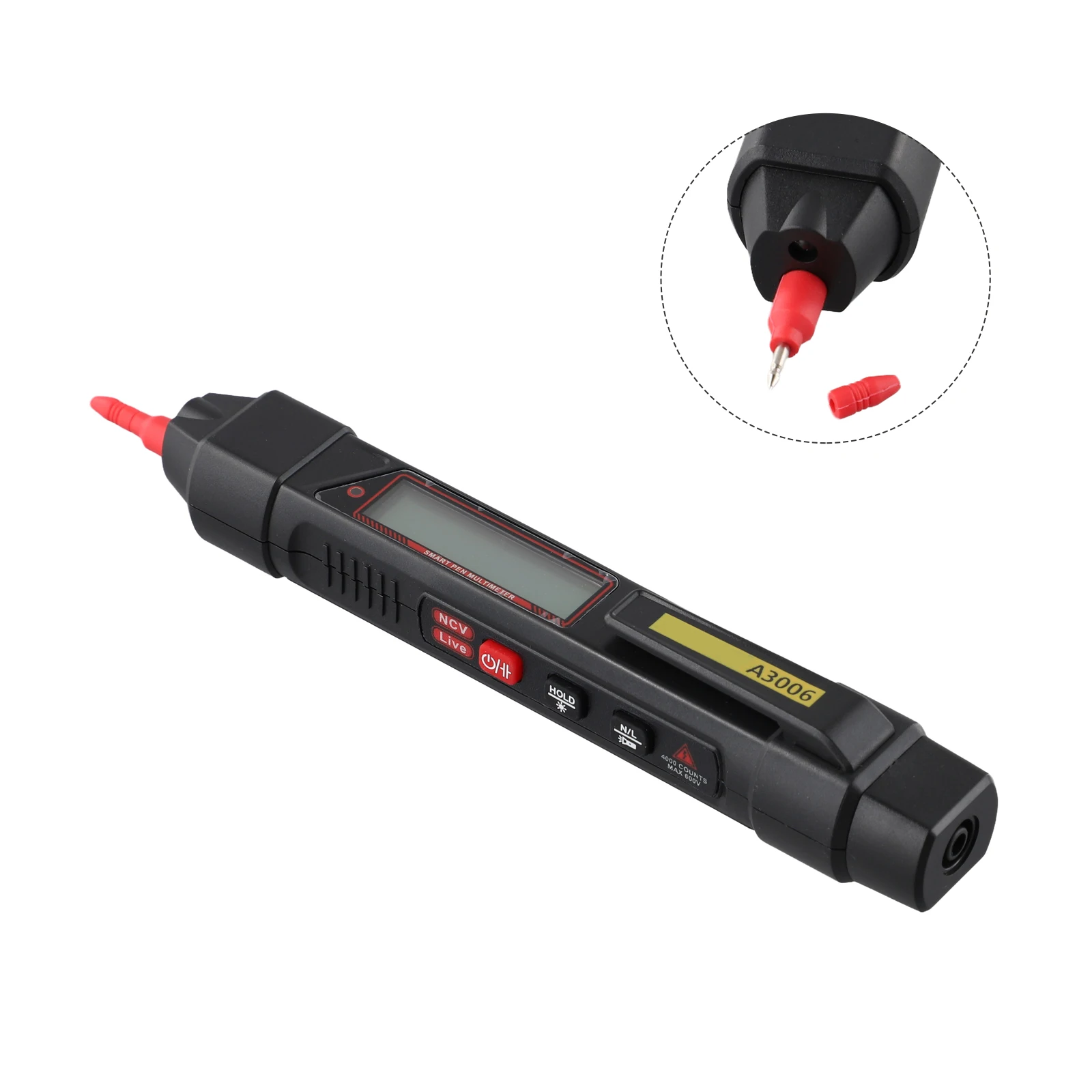 Black A3006 Multi-function Pen Multimeter Digital High-precision Tester AC VoltageTest  190*28.7*27.7mm