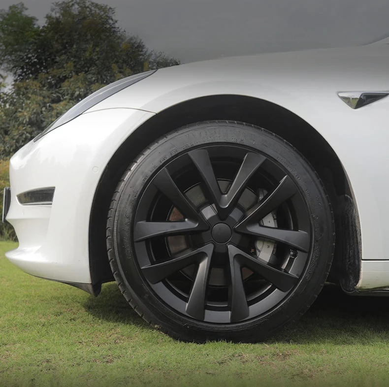 For TESLA Model 3 2017-2023 18 Inch 4PCS Arachnid Wheel Cover Hubcaps Cap Body Kit Only for Model 3 Wheel Cover Accessories