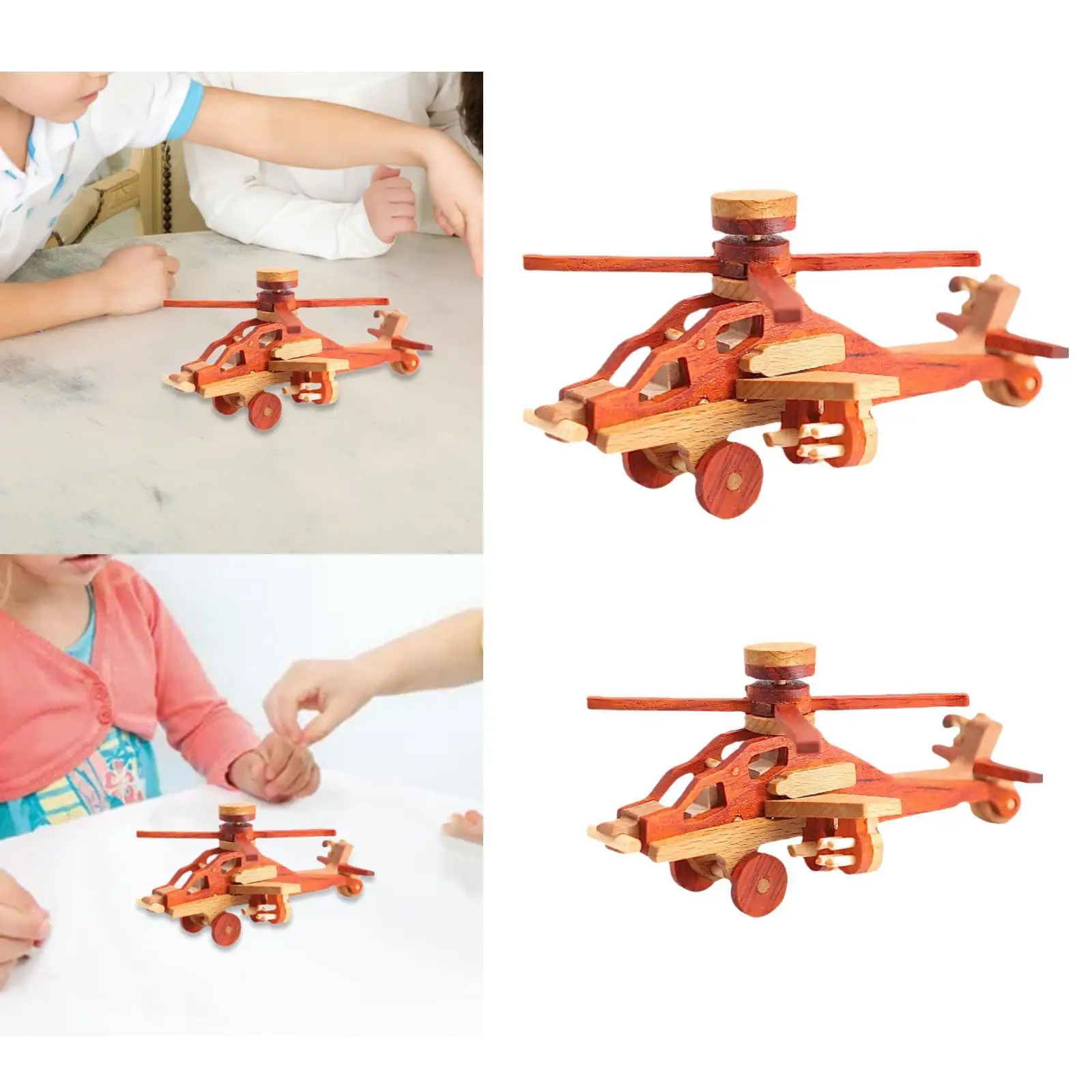 DIY Wooden Airplane Toys Educational Toy Aircraft for Kids Holidays Children