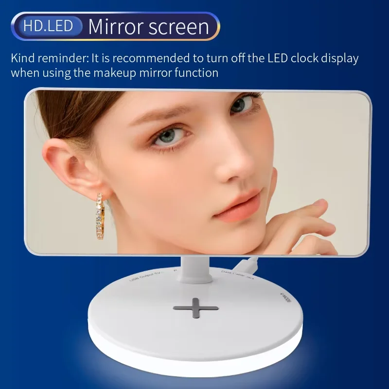 RGB night light wireless charging alarm clock TS3001X-W