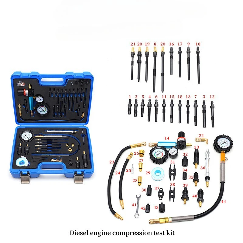

AQ-46pc Compression Tester Pressure Loss Tester Engine Tester for most engines on the market