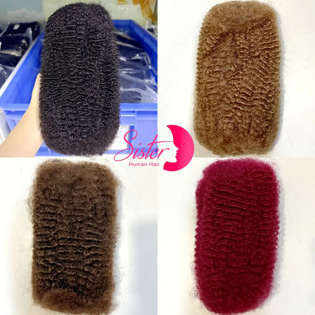 30 جرام/الحزمة 10-18In 4C شعر بشري أفرو غريب السائبة 100% شعر بشري ناعم أفرو غريب شعر بشري لوكس ملحقات/التقلبات/الضفائر #1