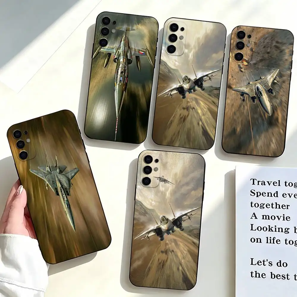 Funda de silicona suave negra Cool-l Aircraft-t Robotech Macross para Samsung S25, S24, S21, S22, S23, S30, Ultra, S20, Plus, FE