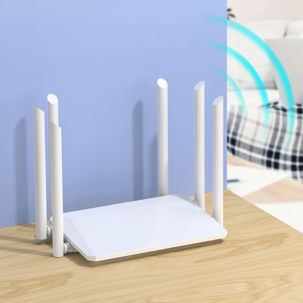 Wireless Router External Antennas Wifi Router Wide Coverage Signal Amplification 300bps 2.4GHz Signal Stability for Office Home