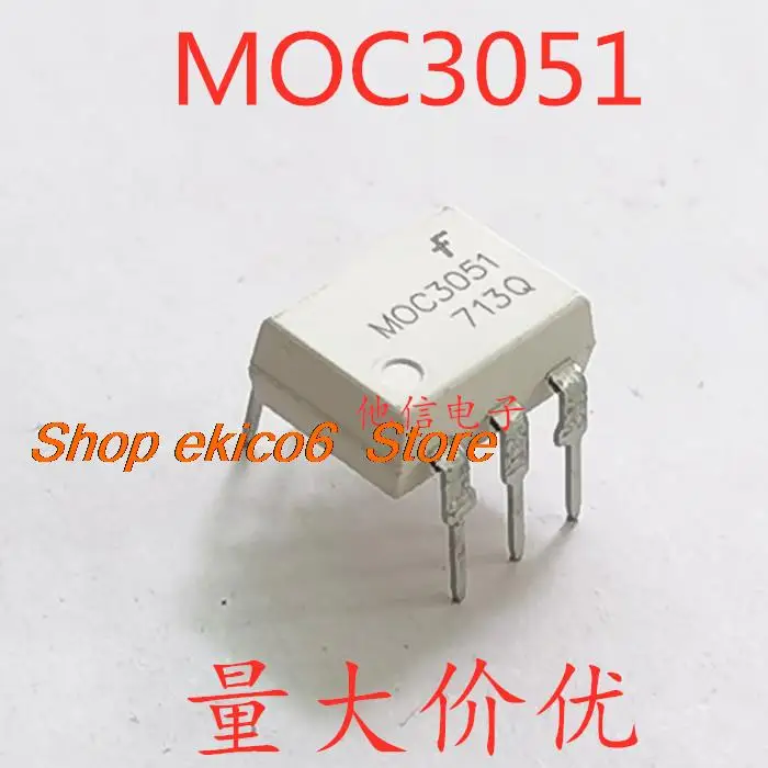 

10 шт., оригинальные Мокасины 3051 DIP-6 MOC3051SR2M