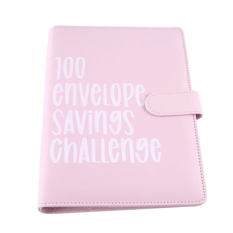 

100 Envelopes Challenge Binder, Simple And Interesting Way To Save 5,050, Budget Planning Book Reusable Durable Easy To Use