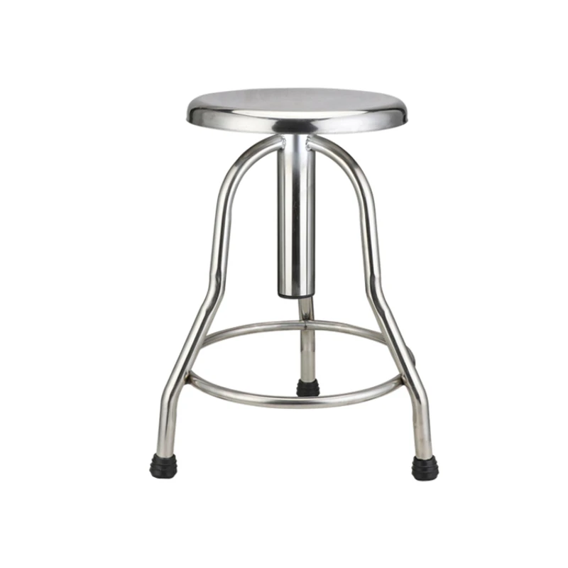 Medical stainless steel lifting round stool Hospital doctor operating stool Clinic examination stool