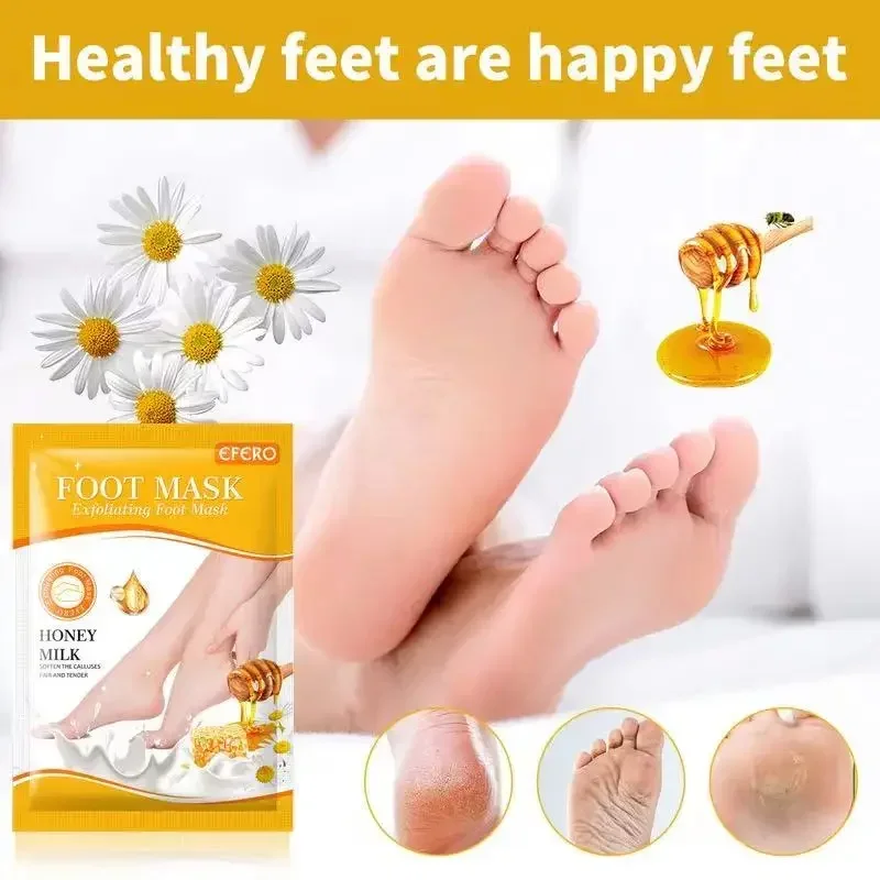 

1Pair Honey Foot Mask For Remove Dead Skin Calluses Exfoliating Foot Mask Feet Cream Whitening Foot Spa Skin Care Tool