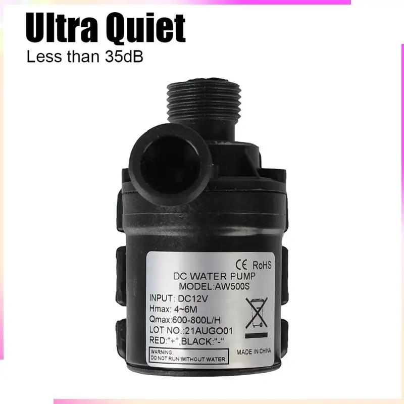B51C 5M Long Cable Mini Submersible Water Pump 12V DC Ultra-Quiet Brushless Motor 800L/H For Garden Cooling System