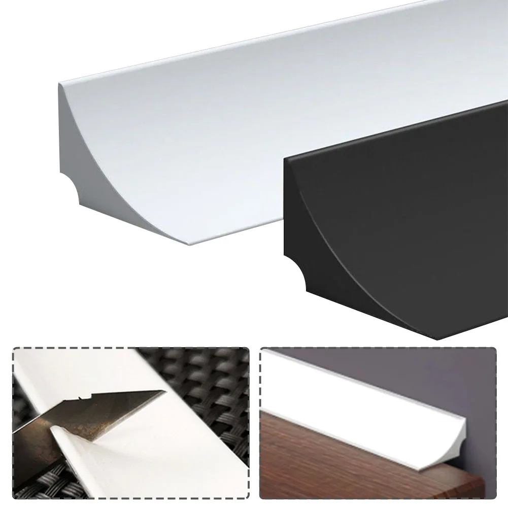 

50cm/80cm/100cm/150cm/200cm Bendable Silicone Waterstop Strip Kitchen Countertop Retaining Shower Barrier Kitchens Accessories