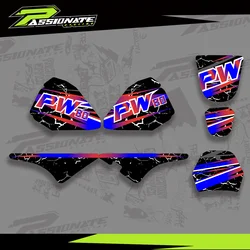 For Yamaha PW80 PW 80 All Years Personality Style TEAM GRAPHICS BACKGROUNDS STICKER Set Decoration Protector Sticker